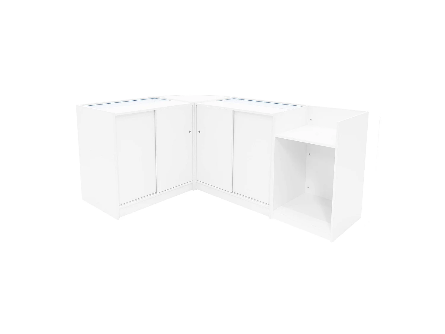Eclipse LED-myymälätiskisarja LM60, TB60 ja 2 x C900 - valkoinen
