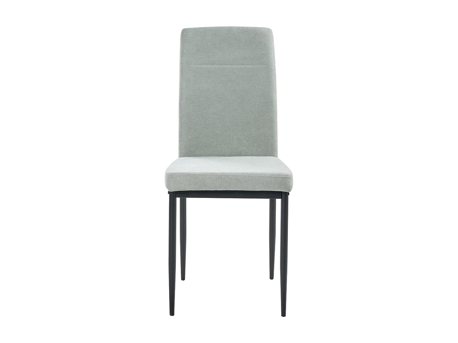 Lot de 4 chaises de salle à manger RINER Tissu Vert clair