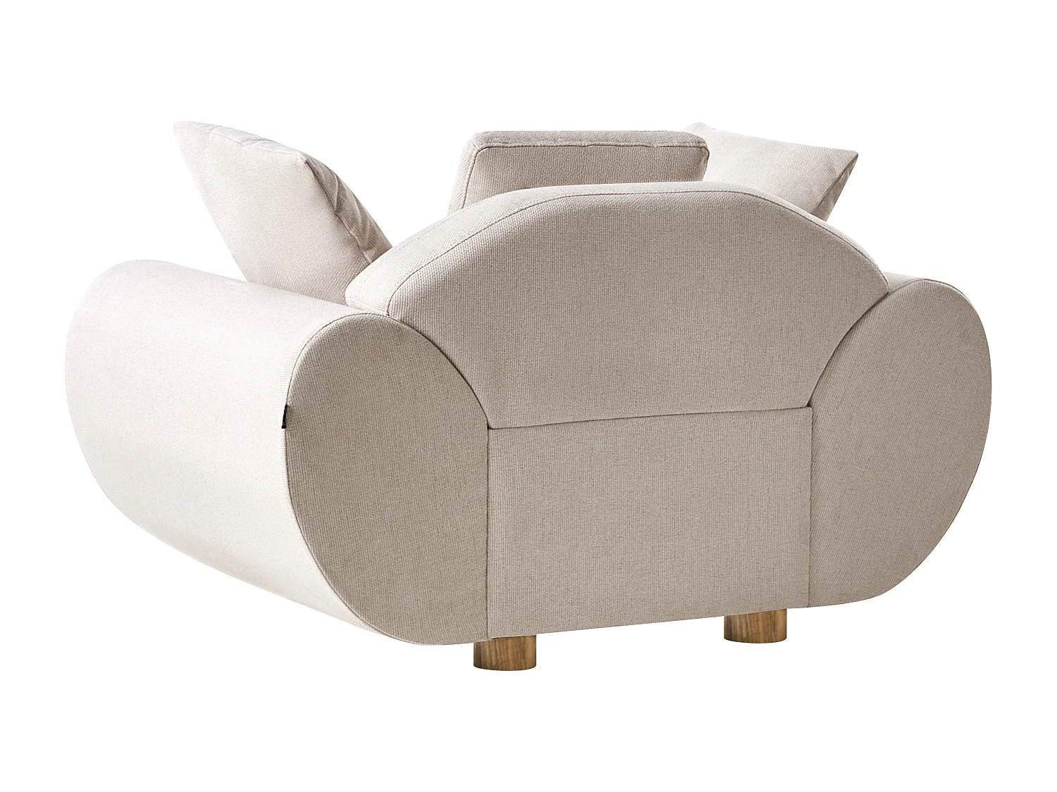Fauteuil RINGEL avec coussins Tissu Beige clair
