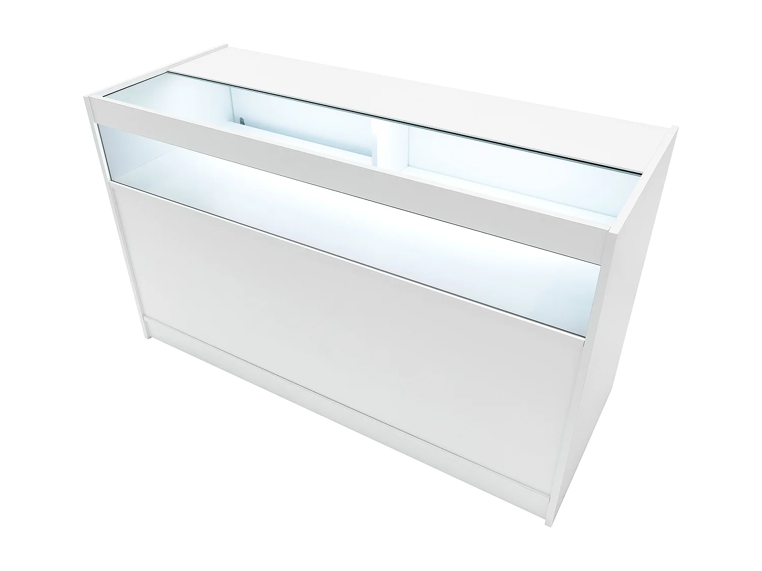 Zestaw oświetlenia sklepowego LED Sagittarius LM60, TB60 i 2 x B1500 – biały