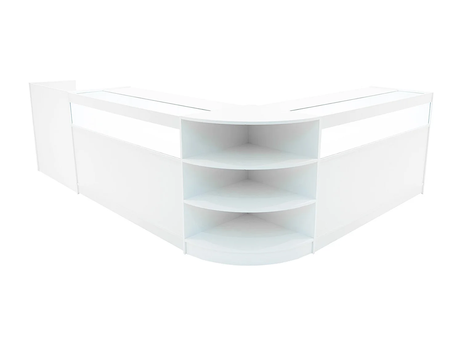 Comptoirs de Vente à LED Ensemble Sagittarius - Blanc LM60, 2 x B1500, TB60