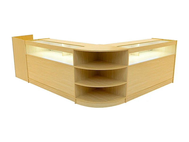 Sagittarius LED Winkel Toonbank Set LM60, TB60 & 2 x B1500 - Esdoorn