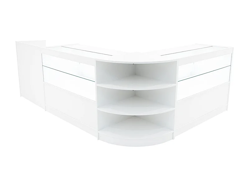 Comptoirs de Vente à LED Ensemble Eclipse - Blanc LM60, 2 x C1200, TB60