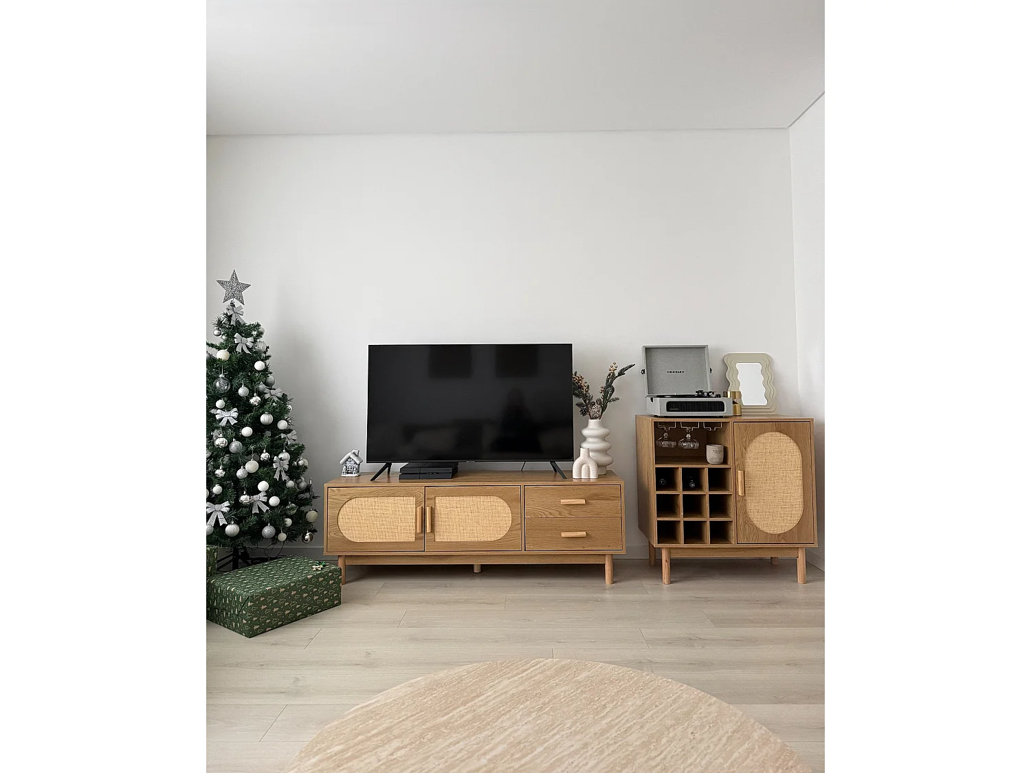 Meuble TV COSTELLO Marron clair