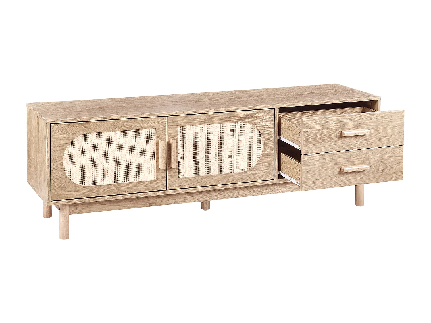 Meuble TV COSTELLO Marron clair