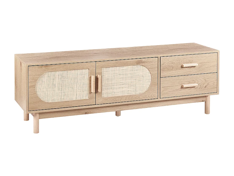 Meuble TV COSTELLO Marron clair