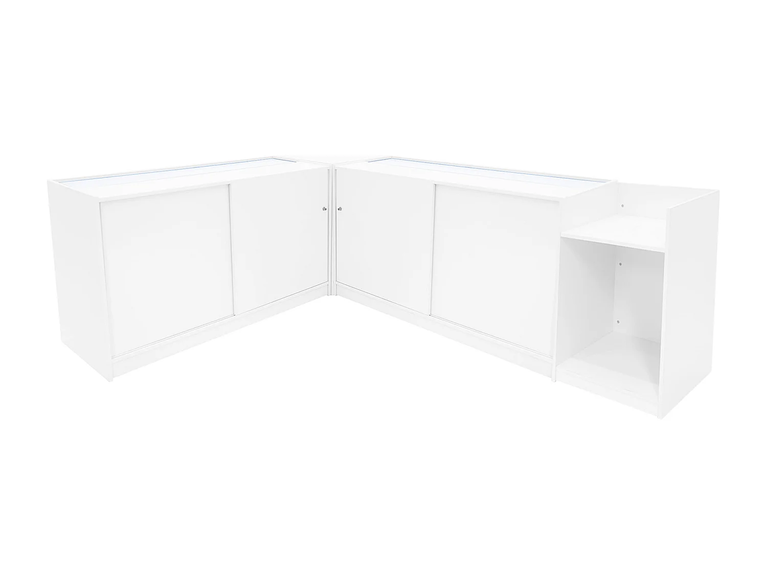 Eclipse LED Winkel Toonbank Set LM60, TB60 & 2 x C1500 - Wit