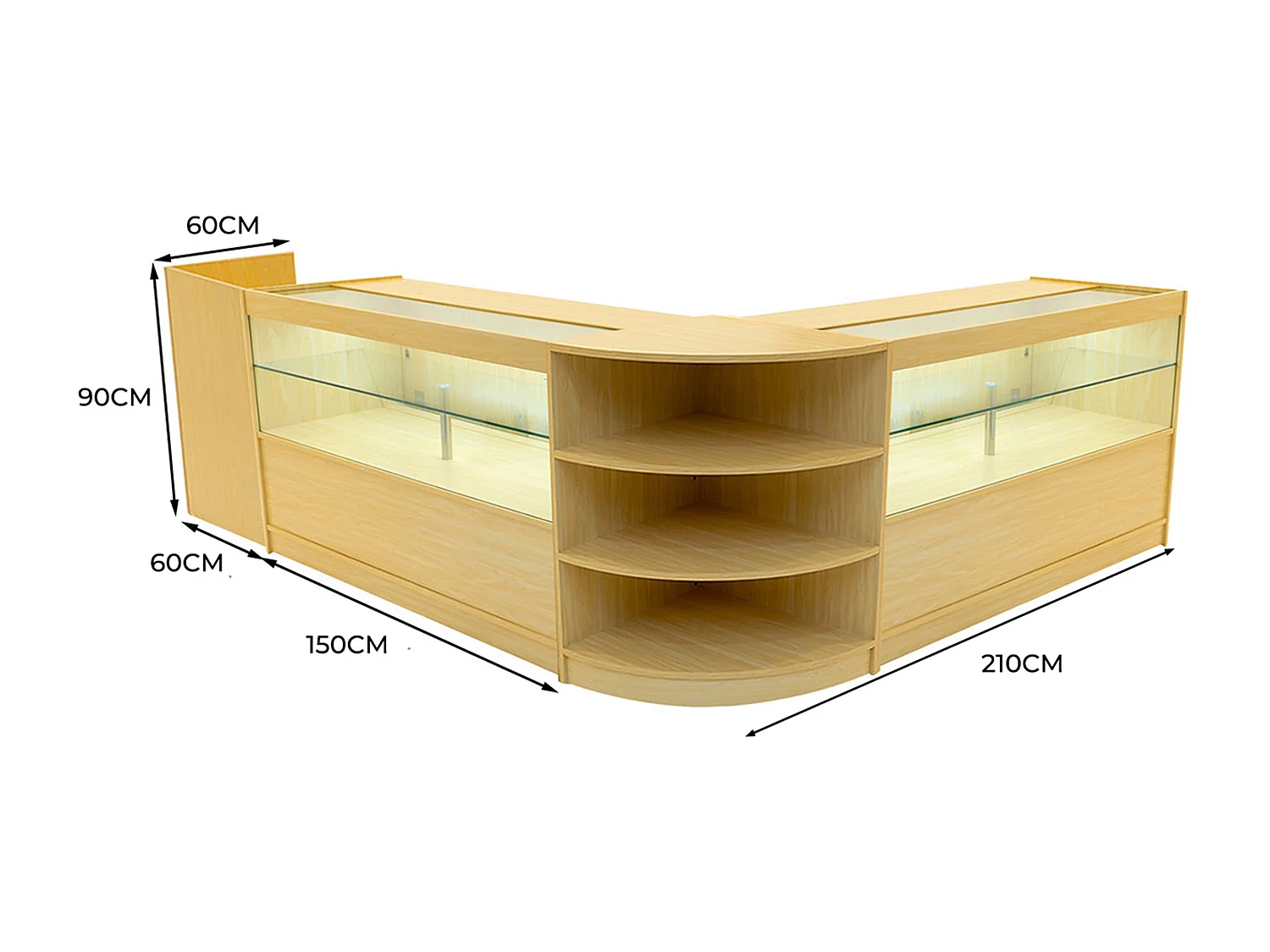 Zestaw oświetlenia Eclipse LED do sklepu LM60, TB60 i 2 x C1500 - klon