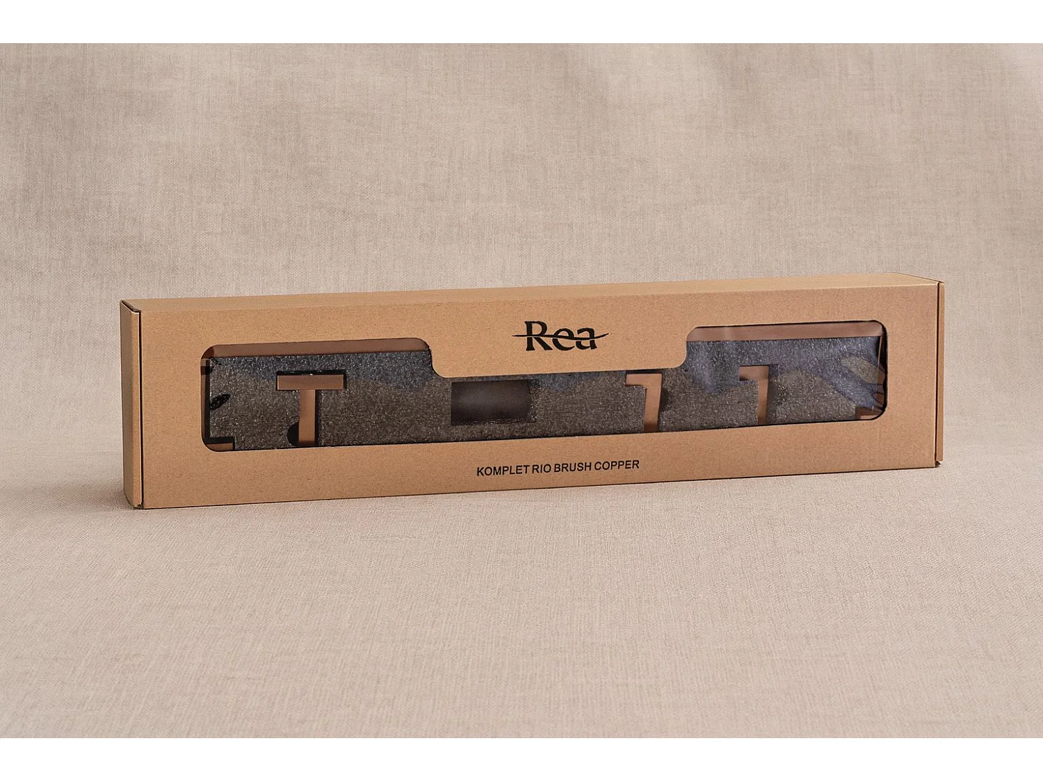 Set Di Grucce Per Il Bagno Rea Rio 4 Pieces Brush Copper