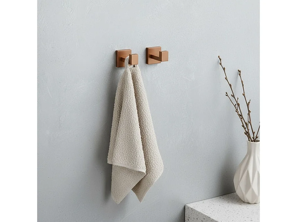 Ensemble De Cintres De Salle De Bain Rea Rio 4 Pieces Brush Copper