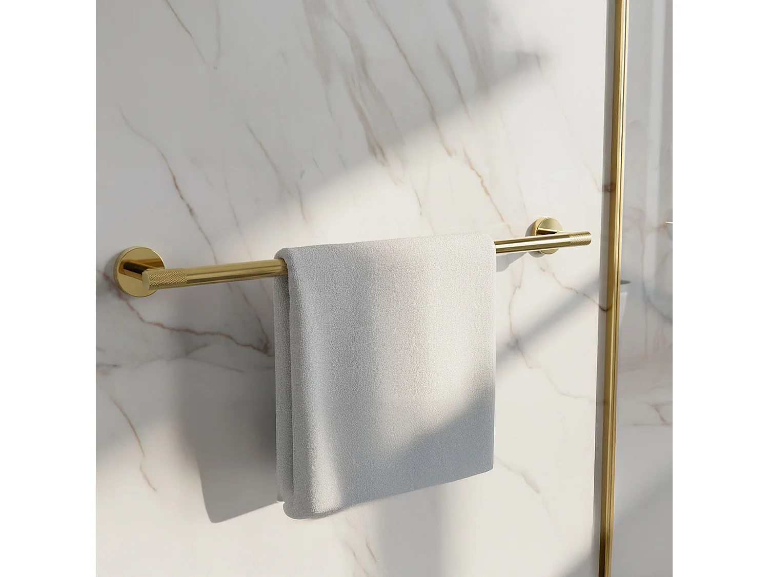 Ensemble De Cintres De Salle De Bain Rea Grid 4 Pieces Gold