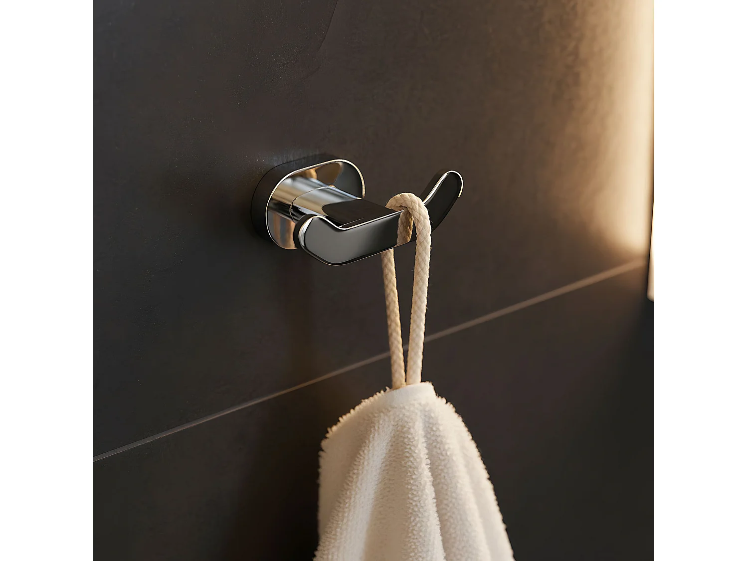 Appendiabiti Da Bagno Rea 105 Til Chrome