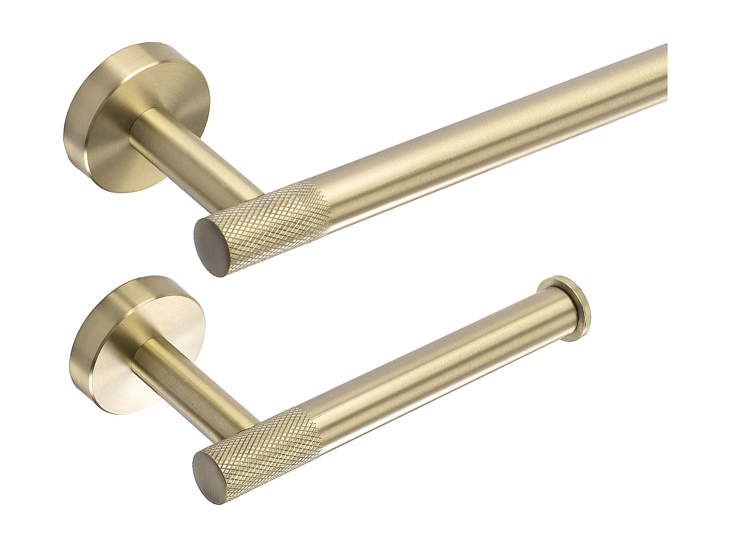 Set Di Grucce Per Il Bagno Rea Grid 4 Pieces Brush Gold