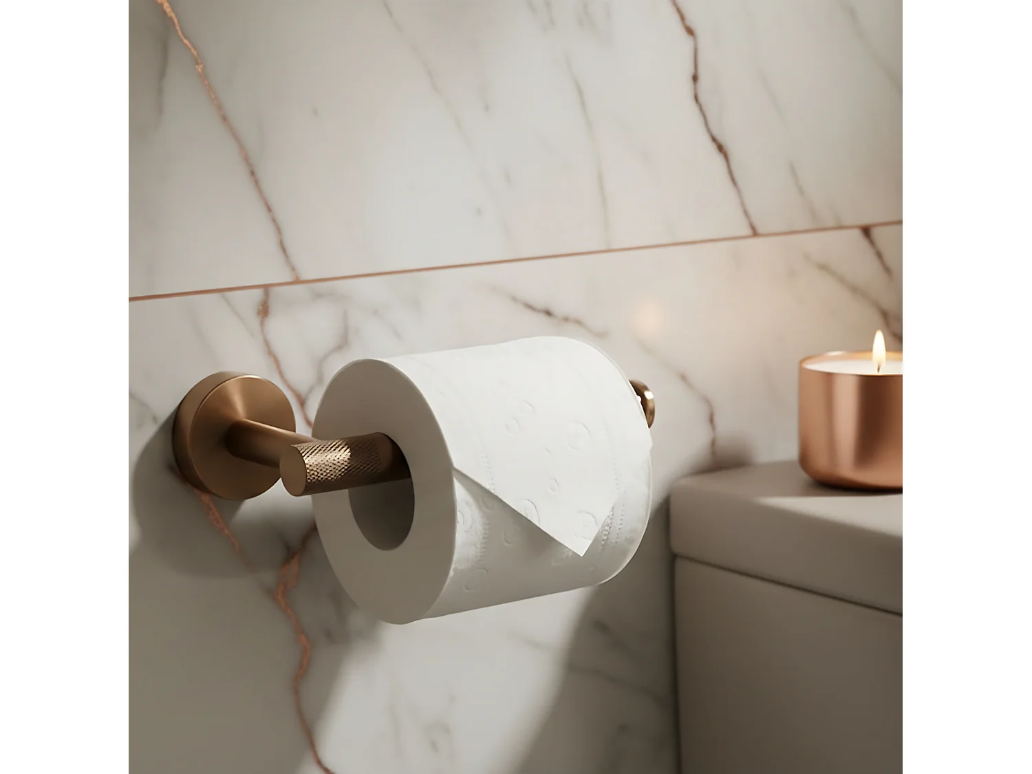 Ensemble De Cintres De Salle De Bain Rea Grid 4 Pieces Brush Copper