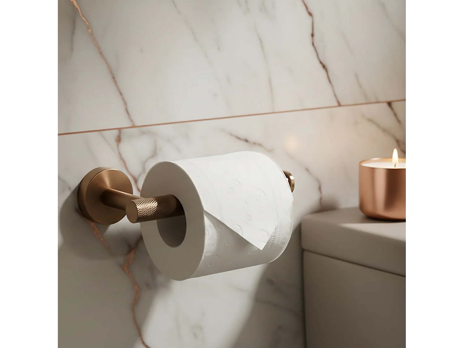 Ensemble De Cintres De Salle De Bain Rea Grid 4 Pieces Brush Copper