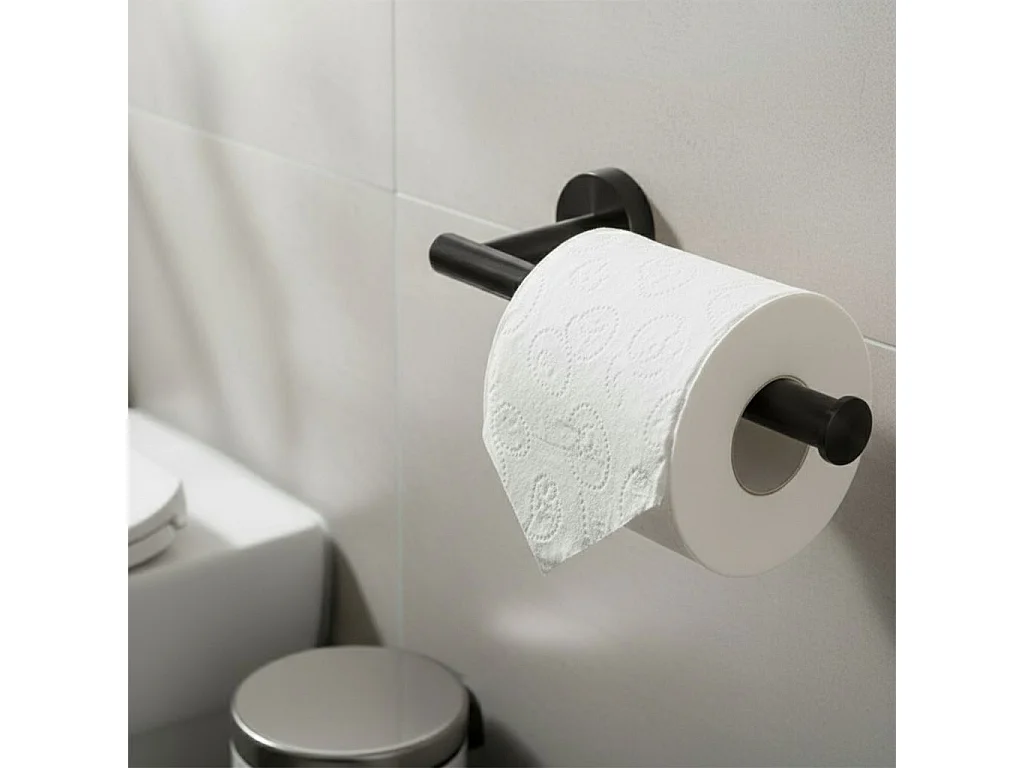 Ensemble De Cintres De Salle De Bain Rea Ari 4 Pieces Black