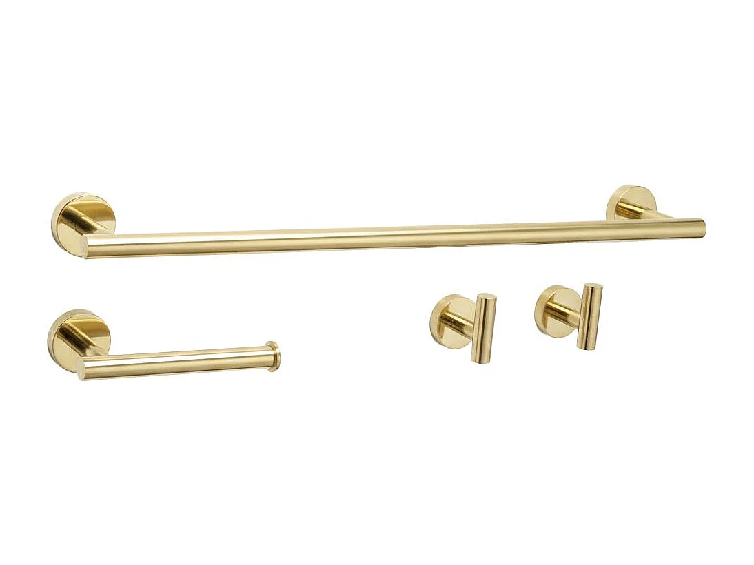 Set Di Grucce Per Il Bagno Rea Ari 4 Pieces Gold