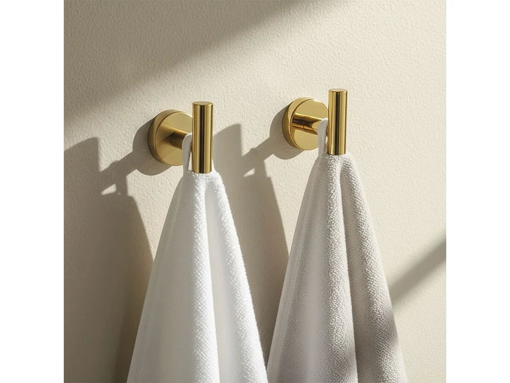 Ensemble De Cintres De Salle De Bain Rea Ari 4 Pieces Gold