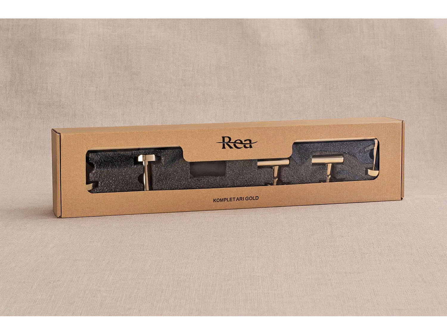 Ensemble De Cintres De Salle De Bain Rea Ari 4 Pieces Gold