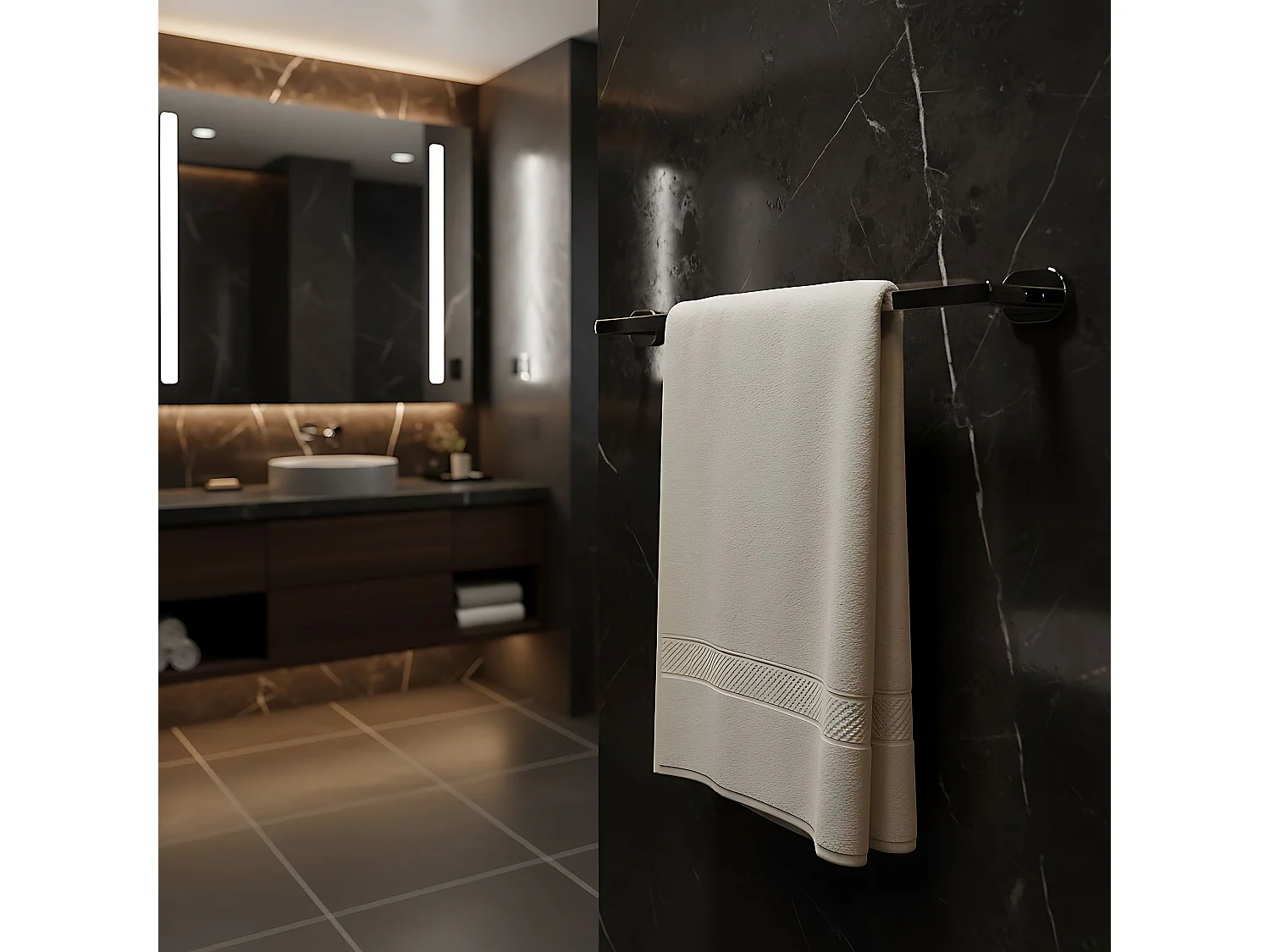 Porte-Serviette Rea 101 Til Chrome