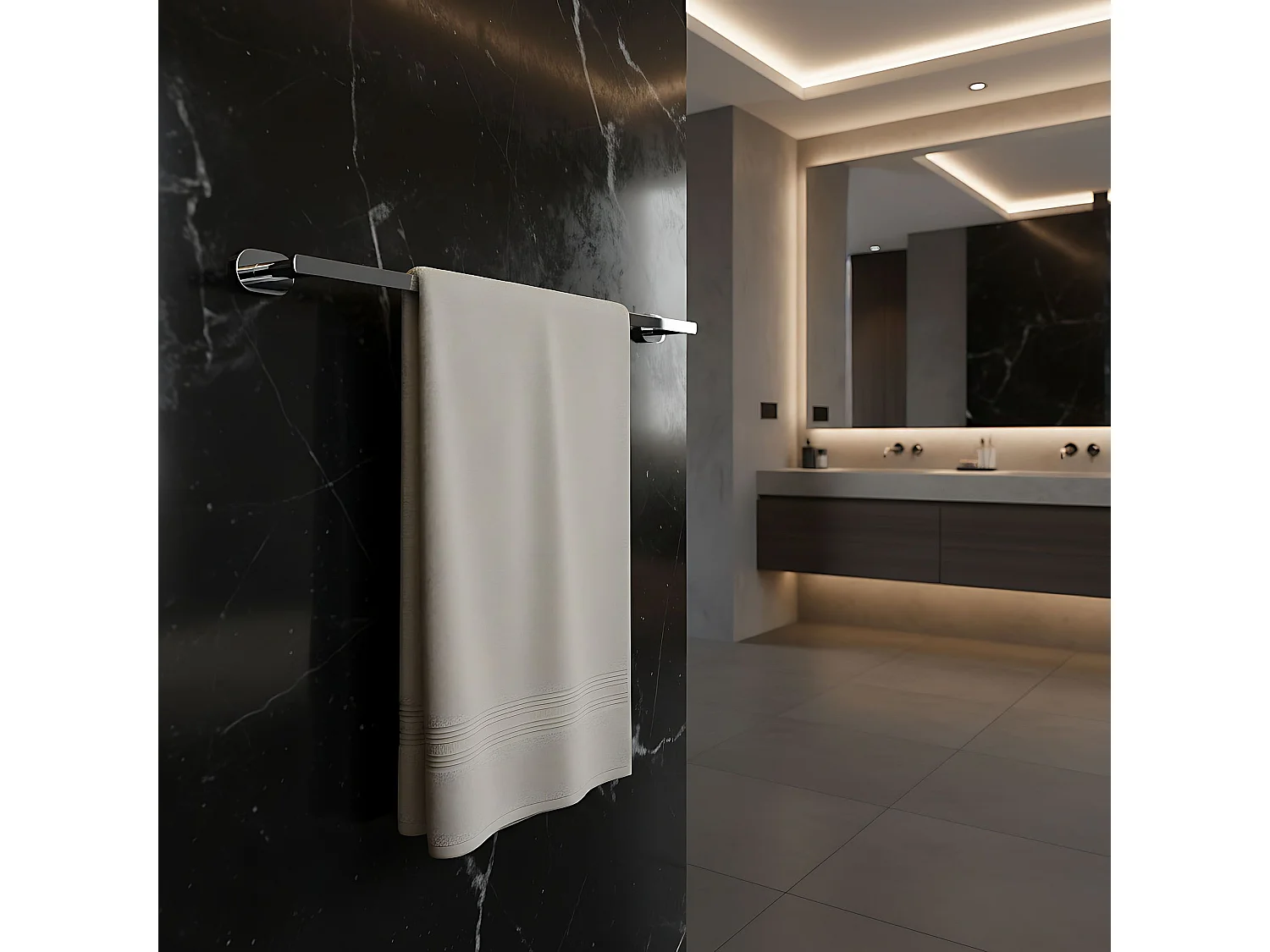 Porte-Serviette Rea 101 Til Chrome