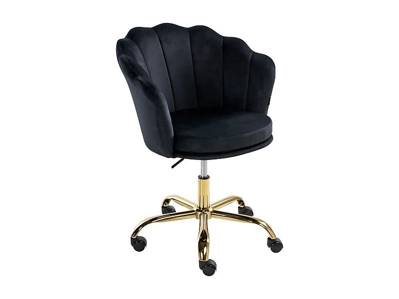 Chaise de bureau MONTICELLO Velours Noir