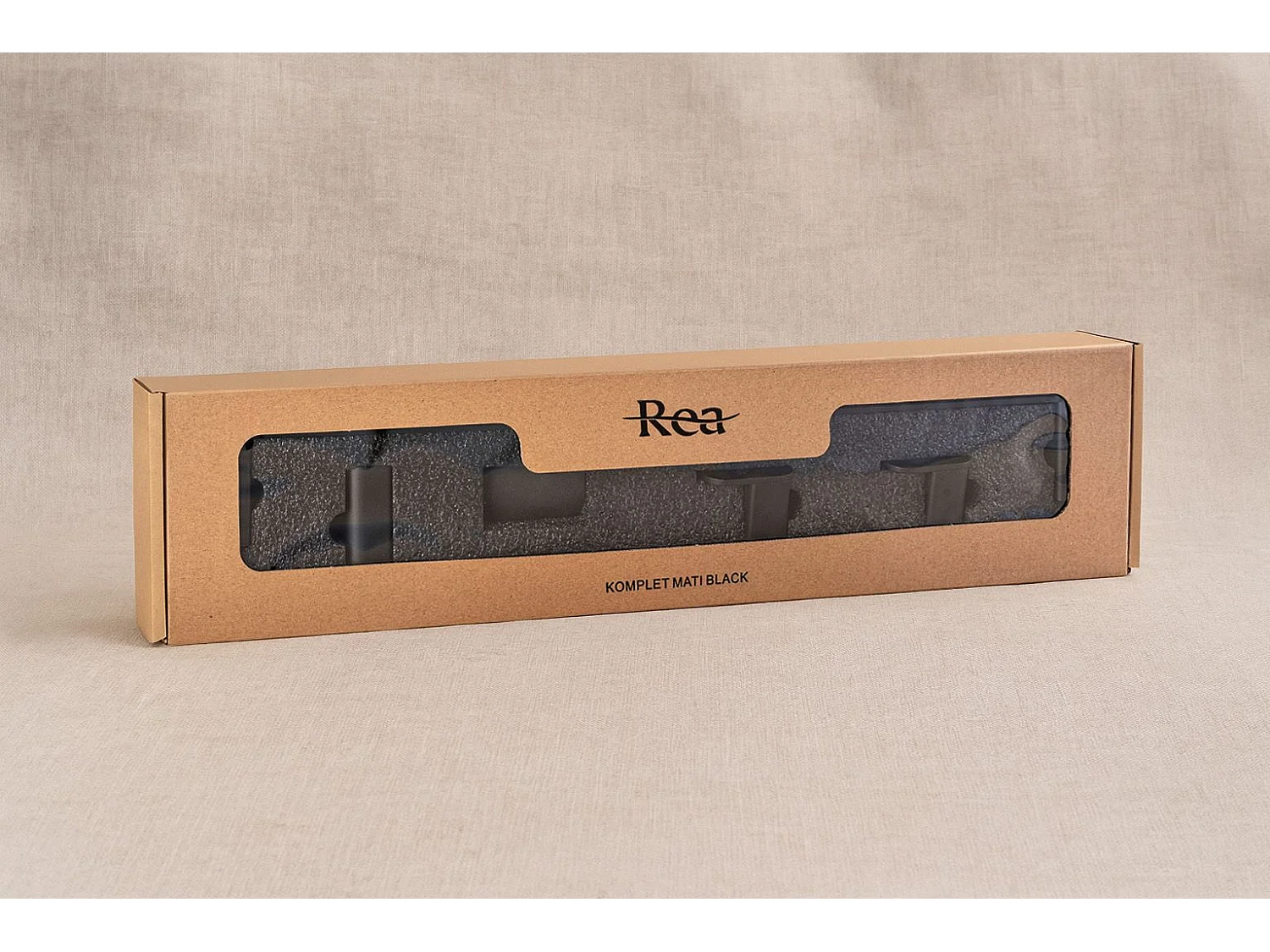 Ensemble De Cintres De Salle De Bain Rea Mati 4 Pieces Black