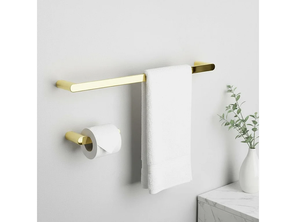 Set Di Grucce Per Il Bagno Rea Mati 4 Pieces Gold