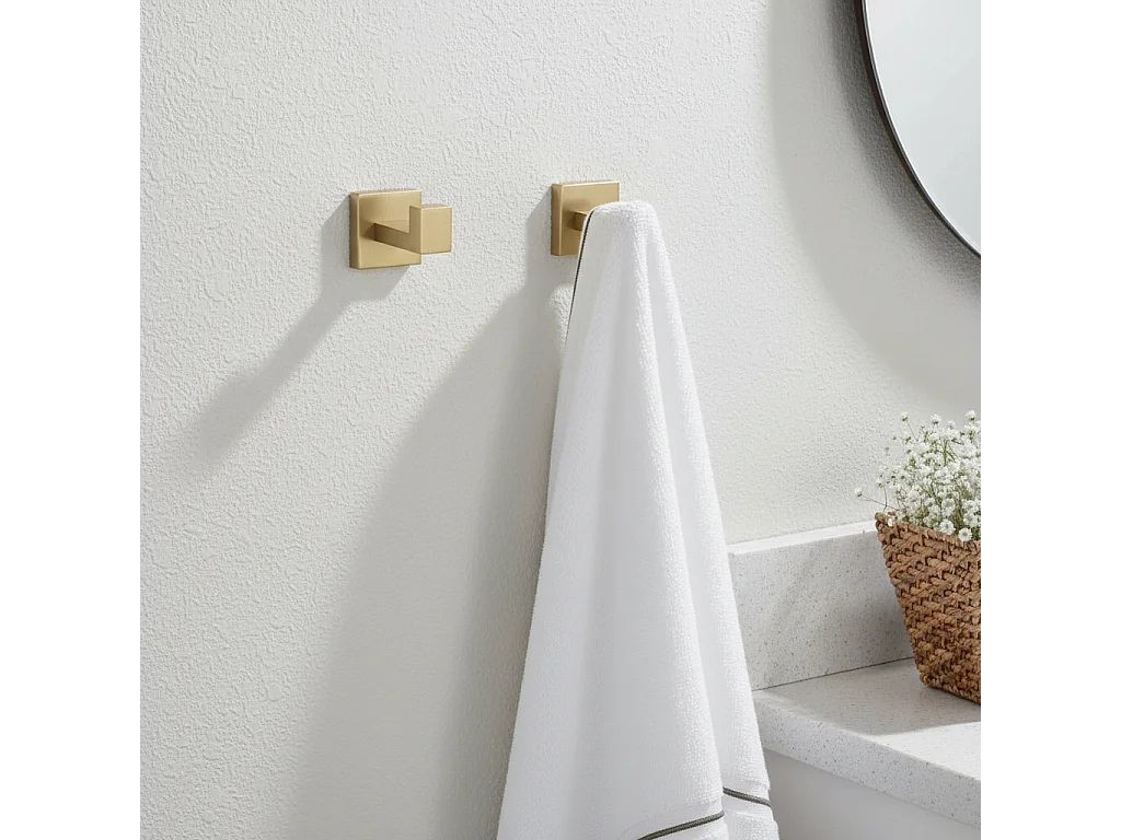 Ensemble De Cintres De Salle De Bain Rea Rio 4 Pieces Brush Gold