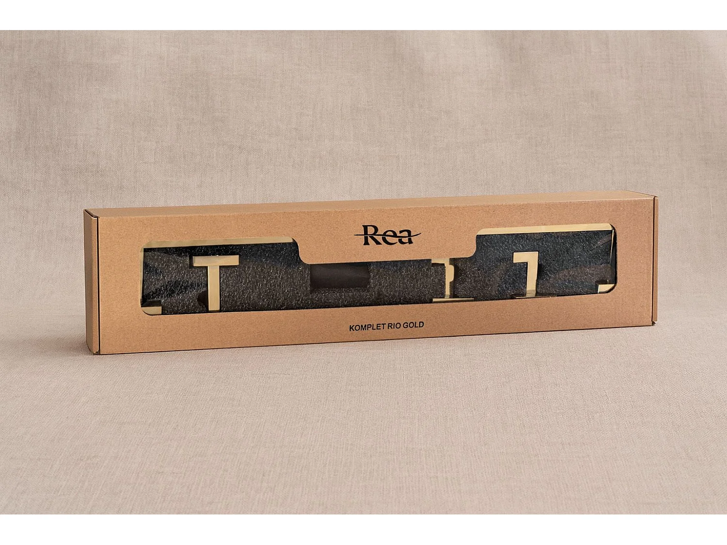 Set Di Grucce Per Il Bagno Rea Rio 4 Pieces Gold