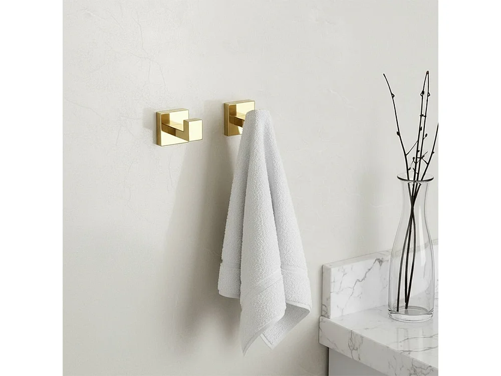Ensemble De Cintres De Salle De Bain Rea Rio 4 Pieces Gold