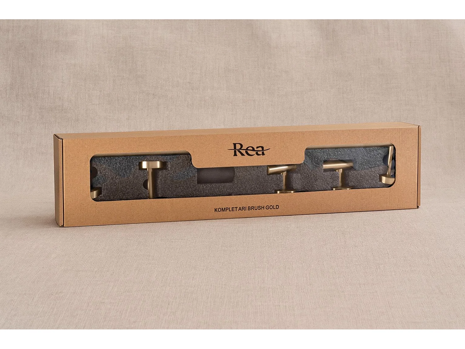 Set Di Grucce Per Il Bagno Rea Ari 4 Pieces Brush Gold