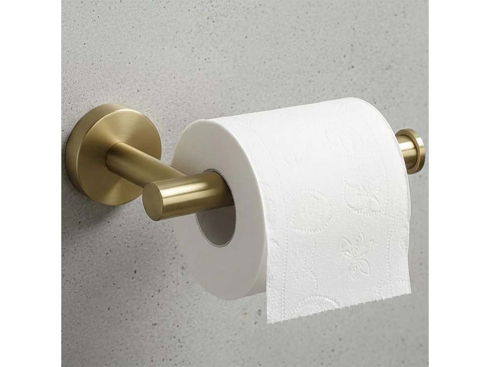 Ensemble De Cintres De Salle De Bain Rea Ari 4 Pieces Brush Gold