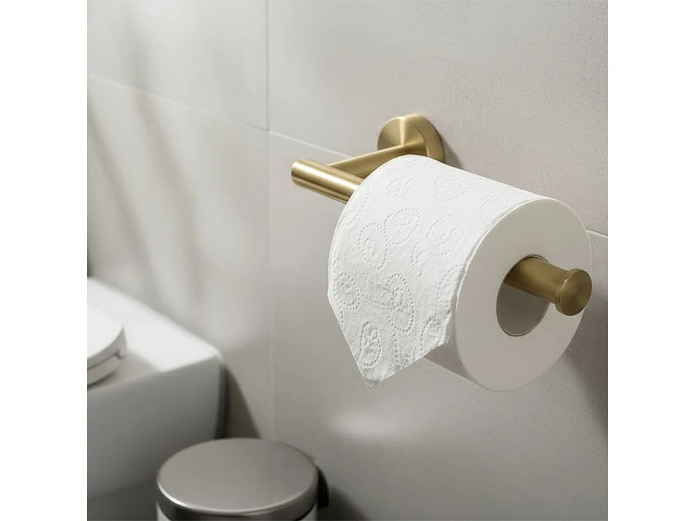 Ensemble De Cintres De Salle De Bain Rea Ari 4 Pieces Brush Gold