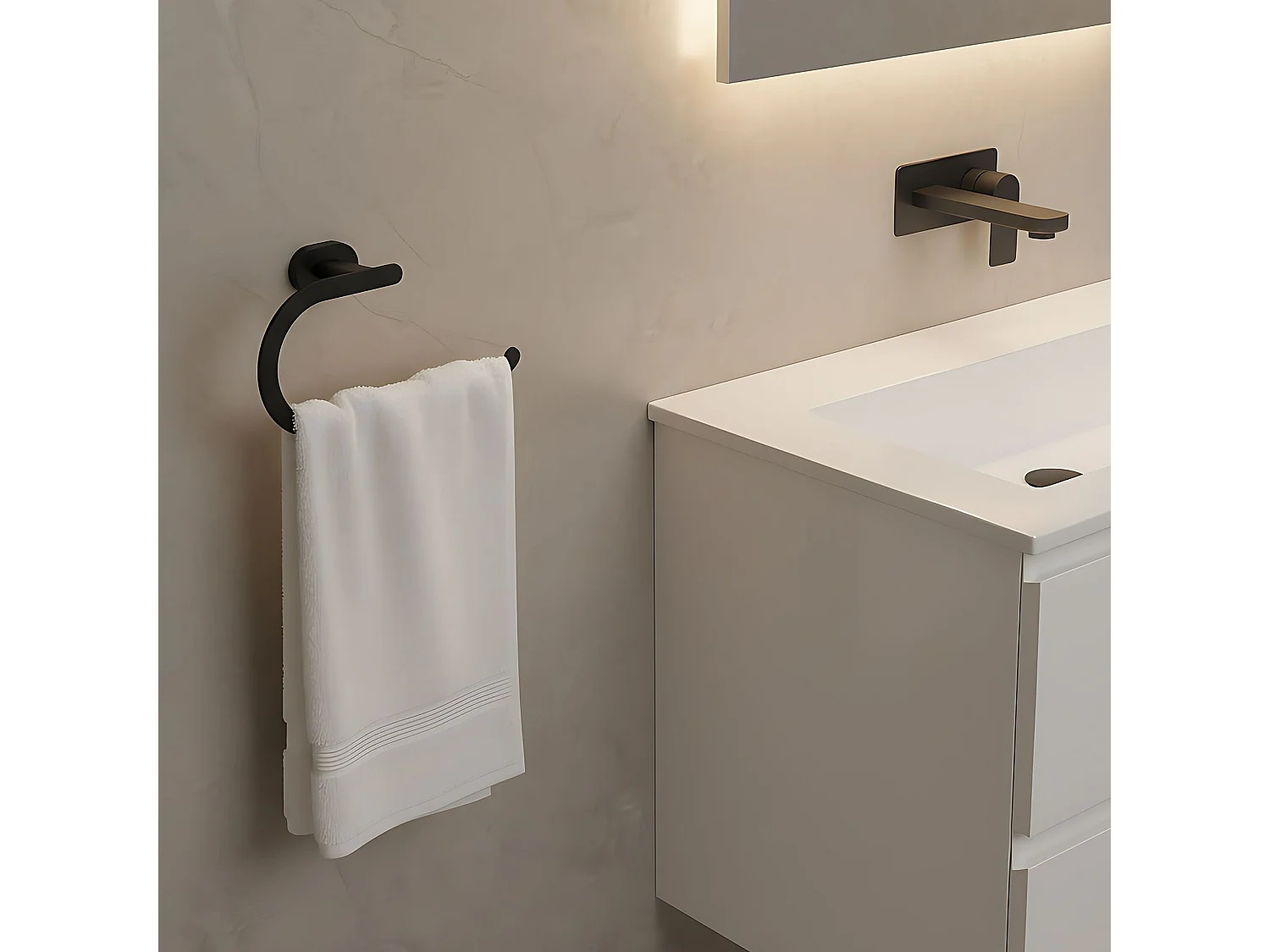 Porte-Serviette Rea 110 Til Black