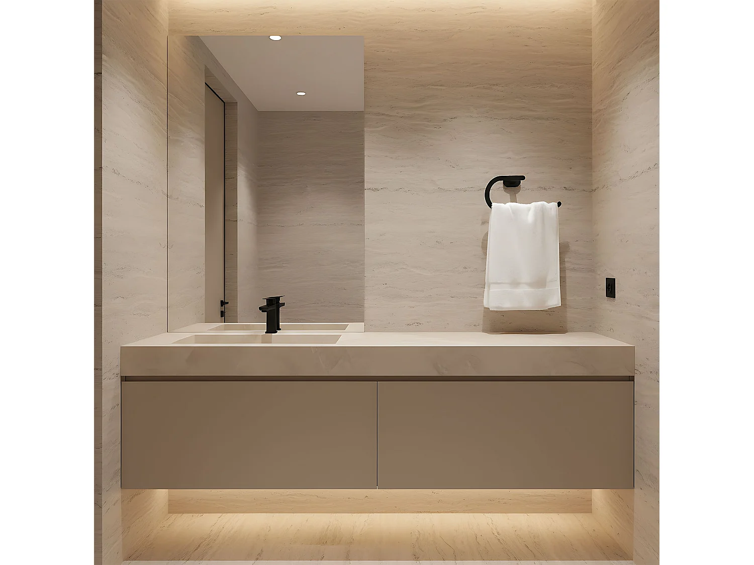 Porte-Serviette Rea 110 Til Black