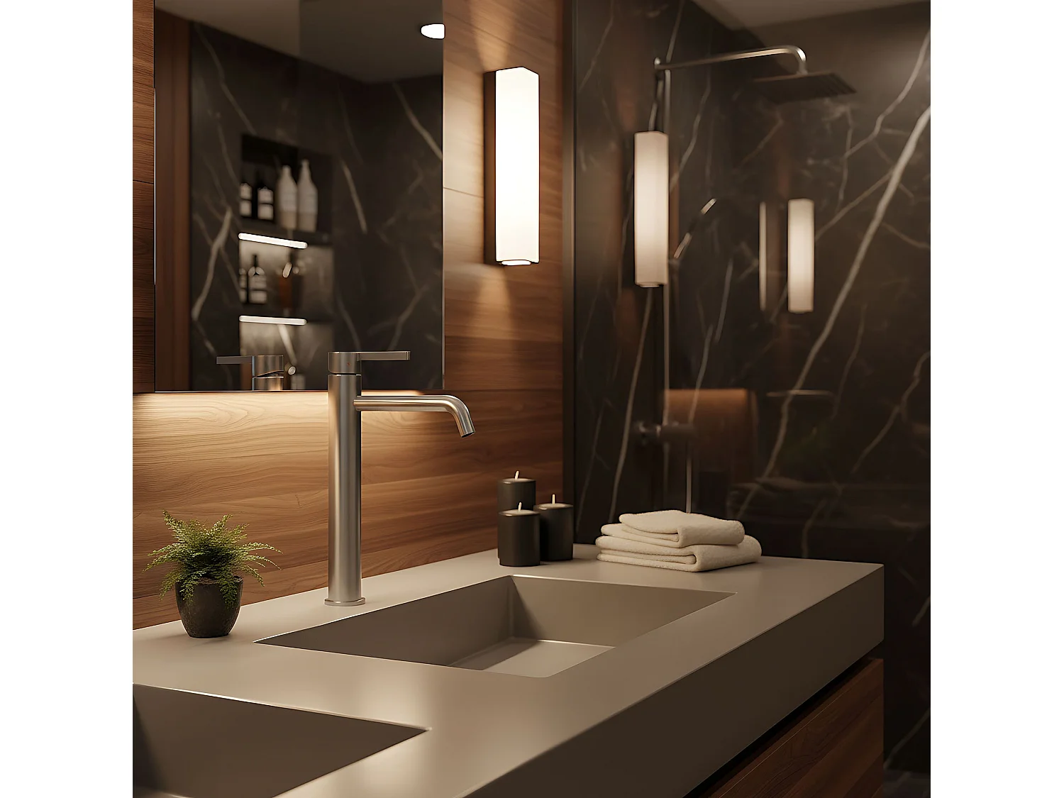 Robinet De Lavabo Rea Foster Brush Steel