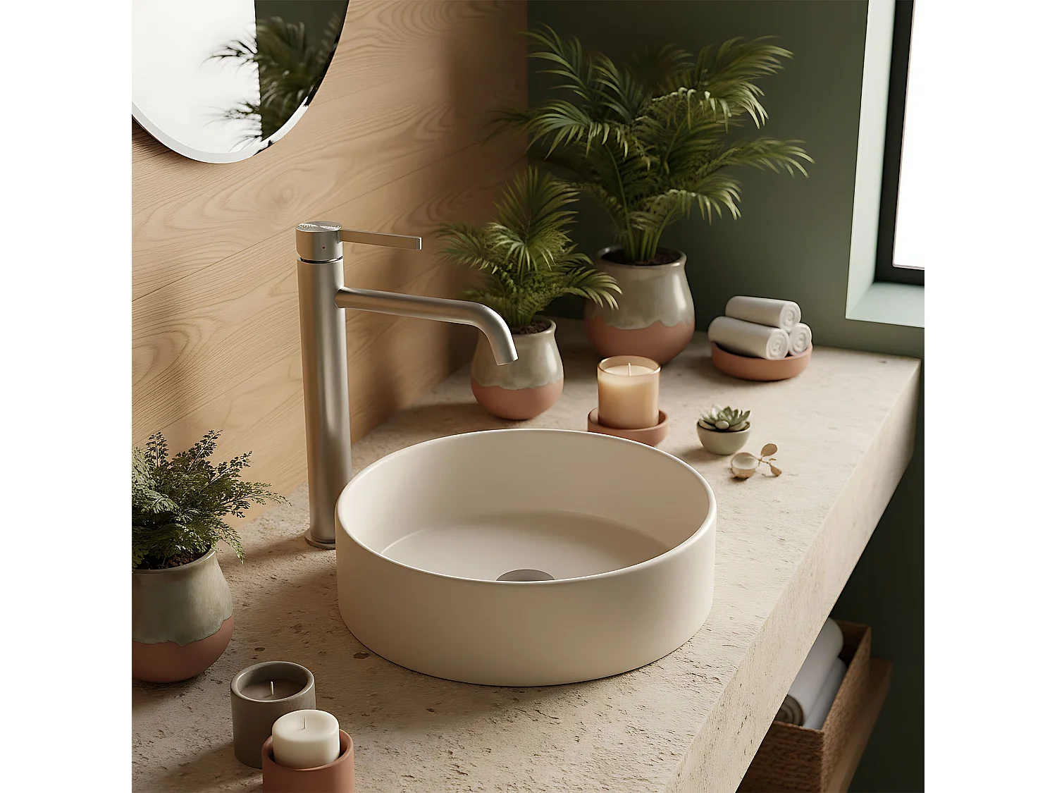 Robinet De Lavabo Rea Foster Brush Steel