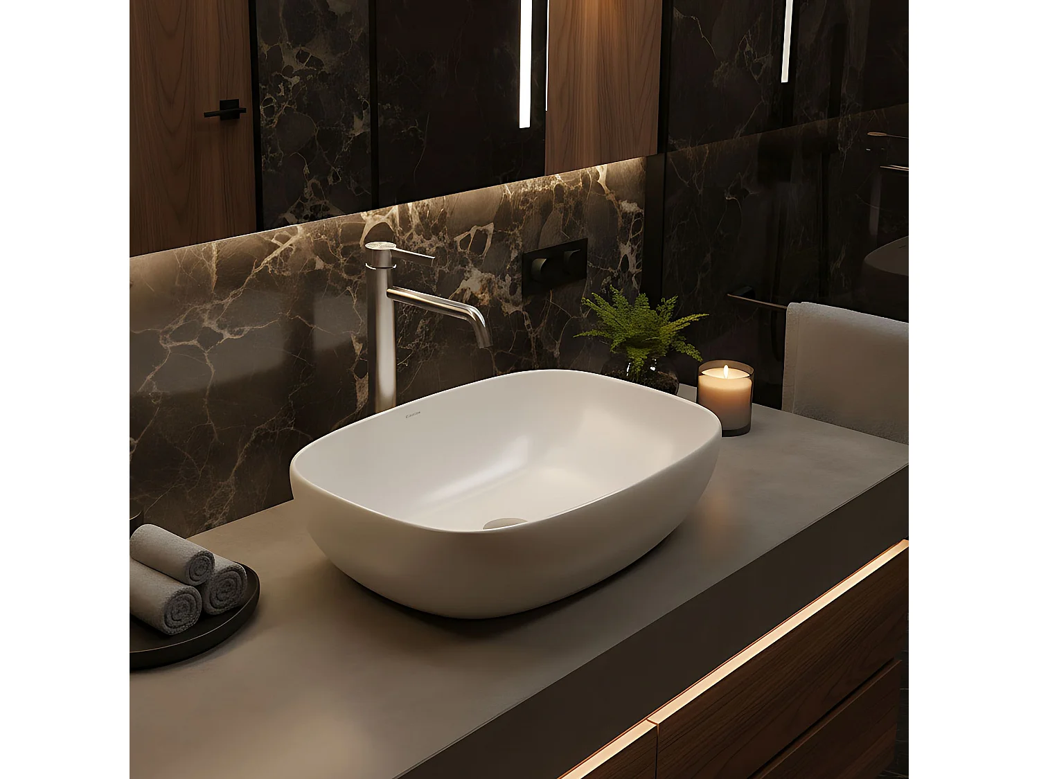 Robinet De Lavabo Rea Foster Brush Steel