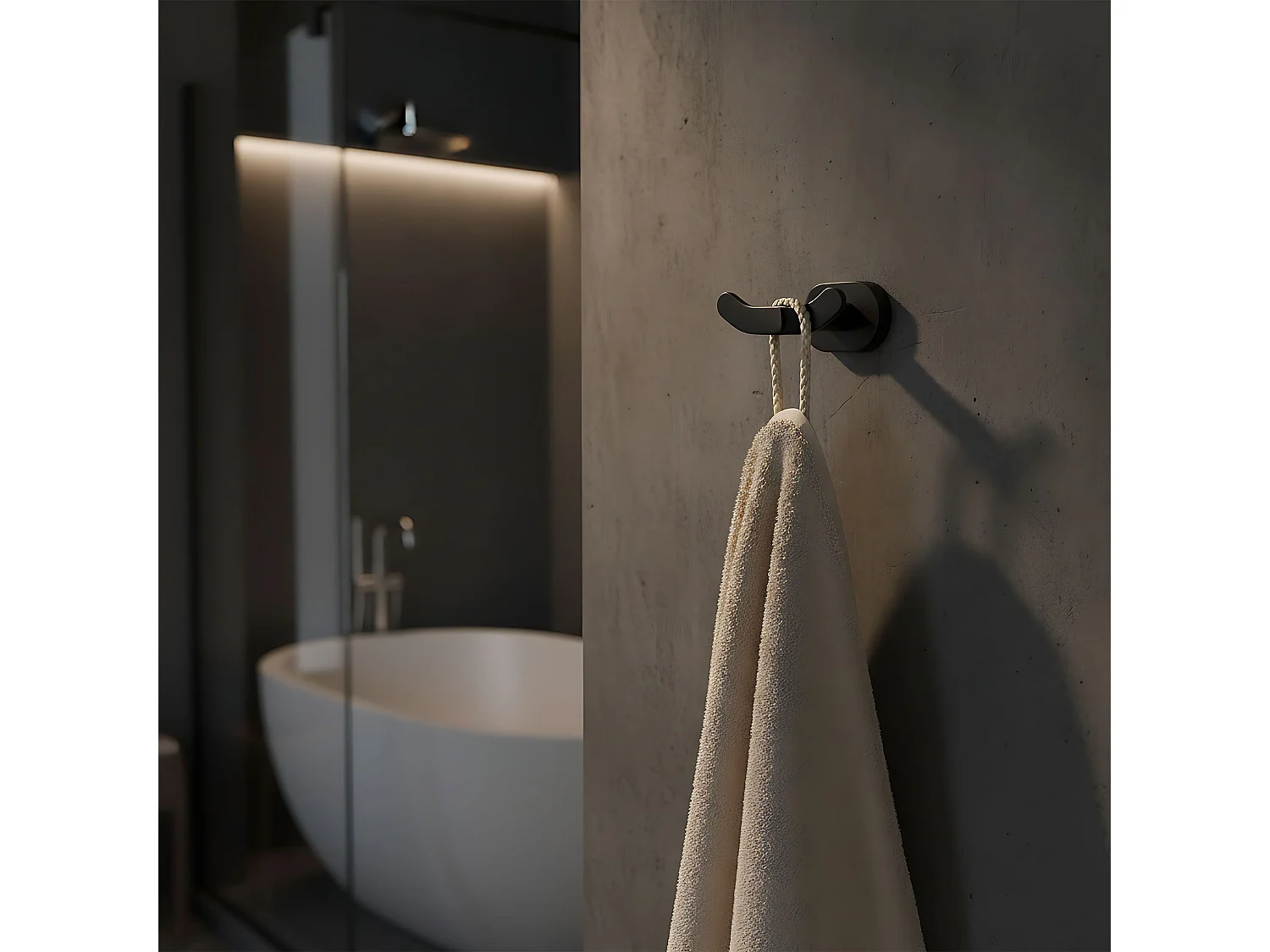 Porte-Serviette Rea 105 Til Black