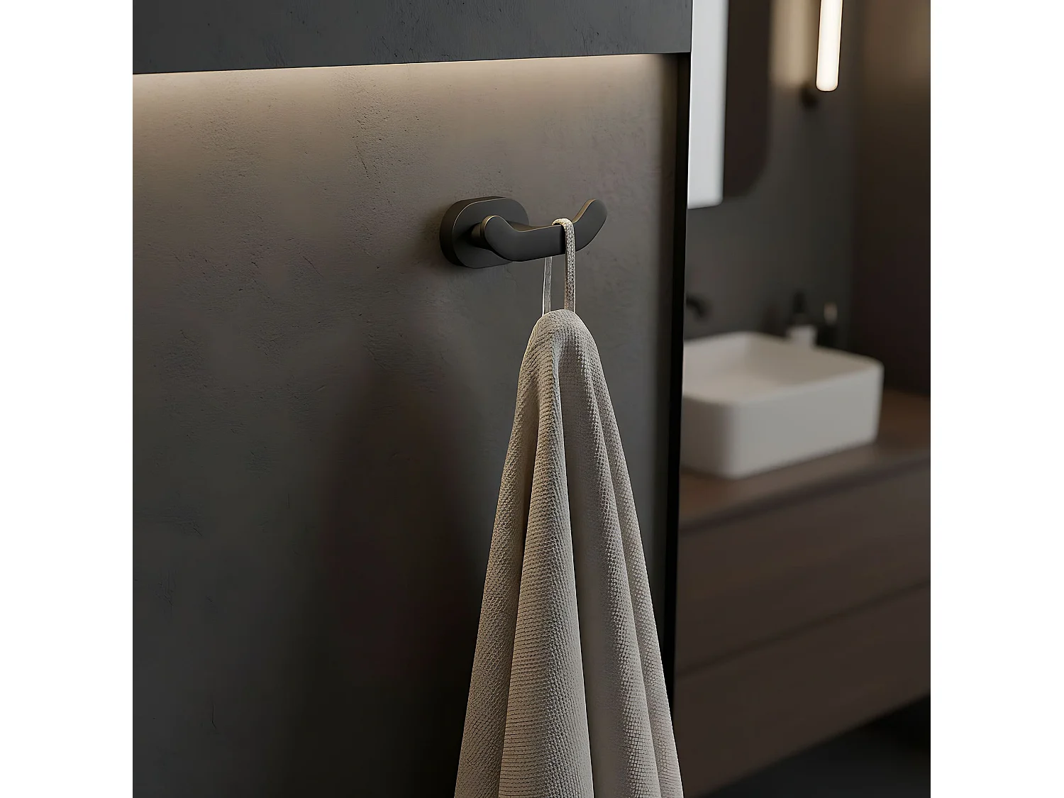 Porte-Serviette Rea 105 Til Black