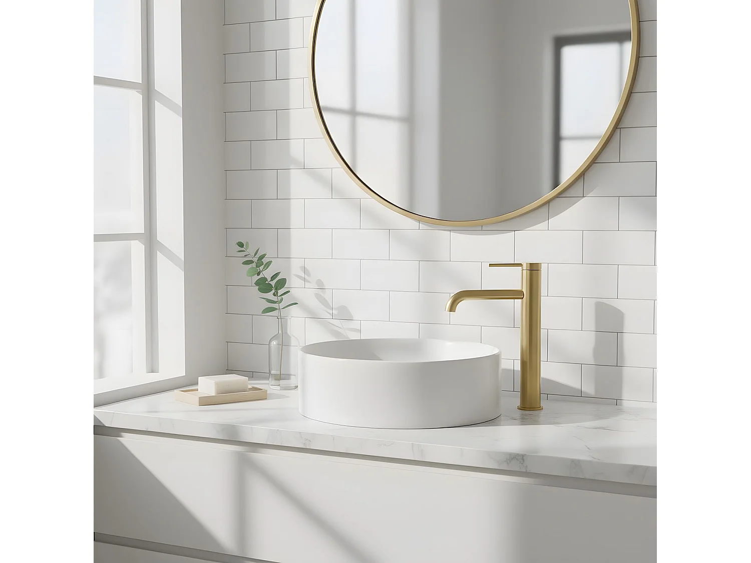 Robinet De Lavabo Rea Js-B801-1Bg Spot High