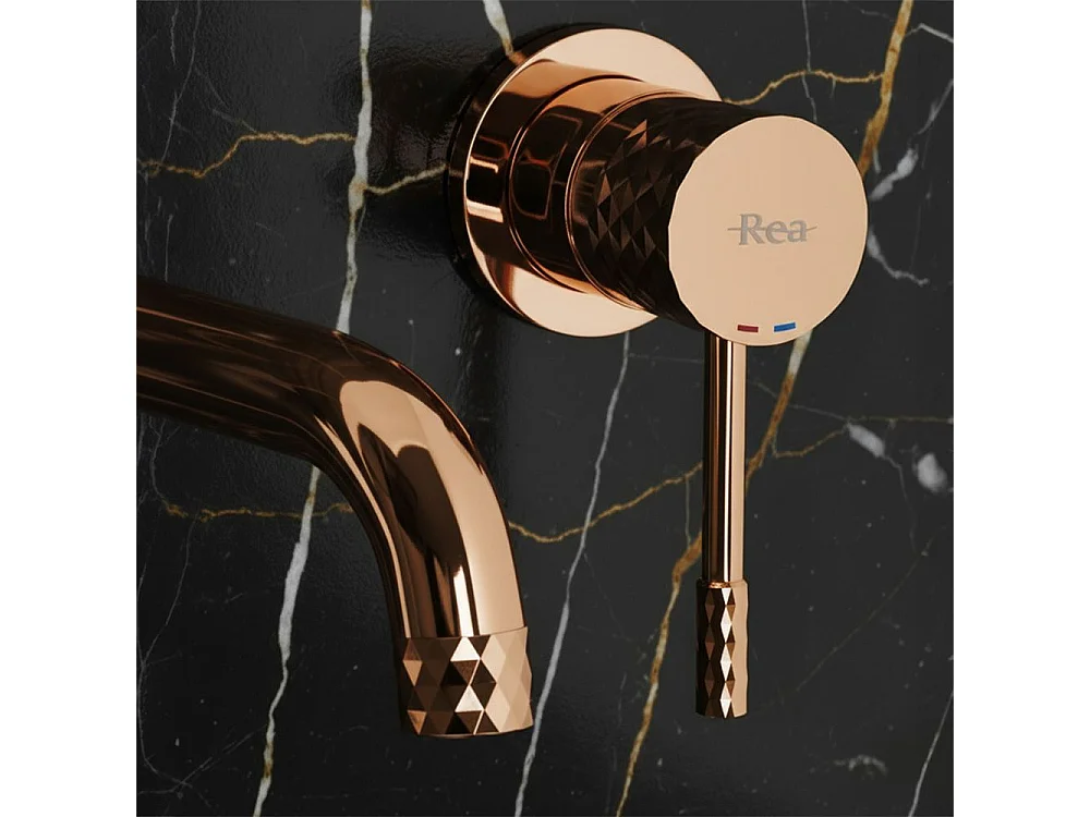 Robinet De Lavabo Encastré Rea Lungo Copper