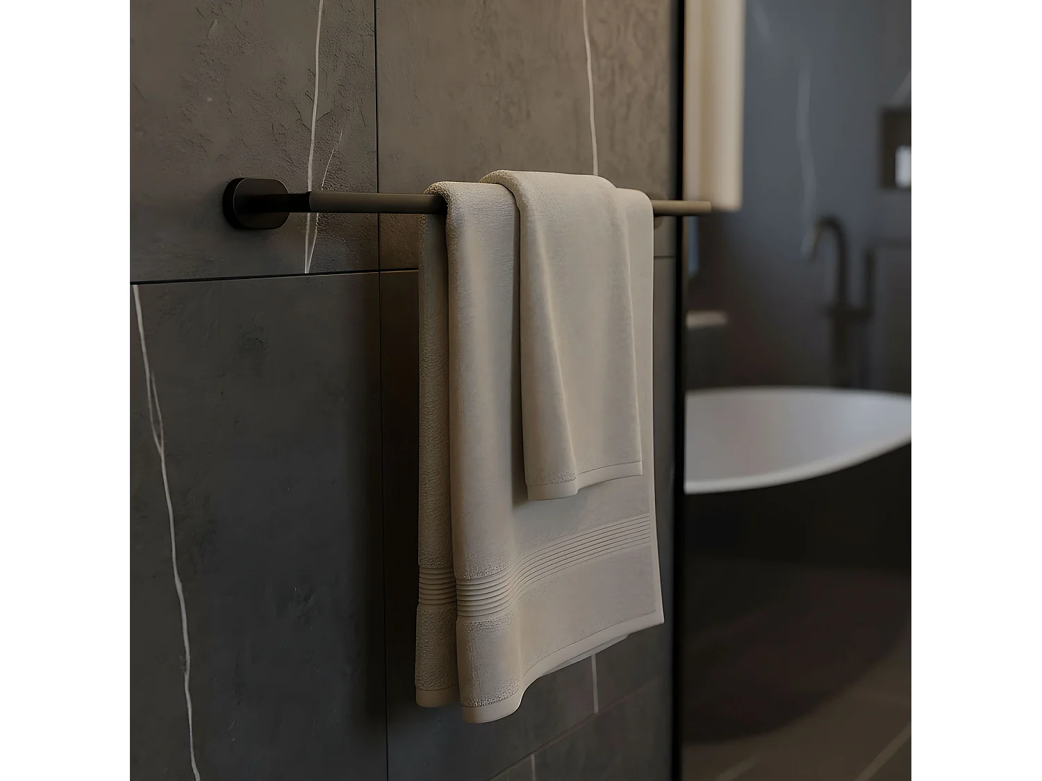 Porte-Serviette Rea 101 Til Black