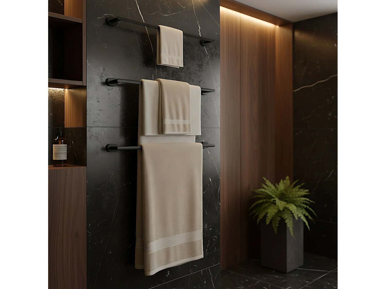 Porte-Serviette Rea 101 Til Black