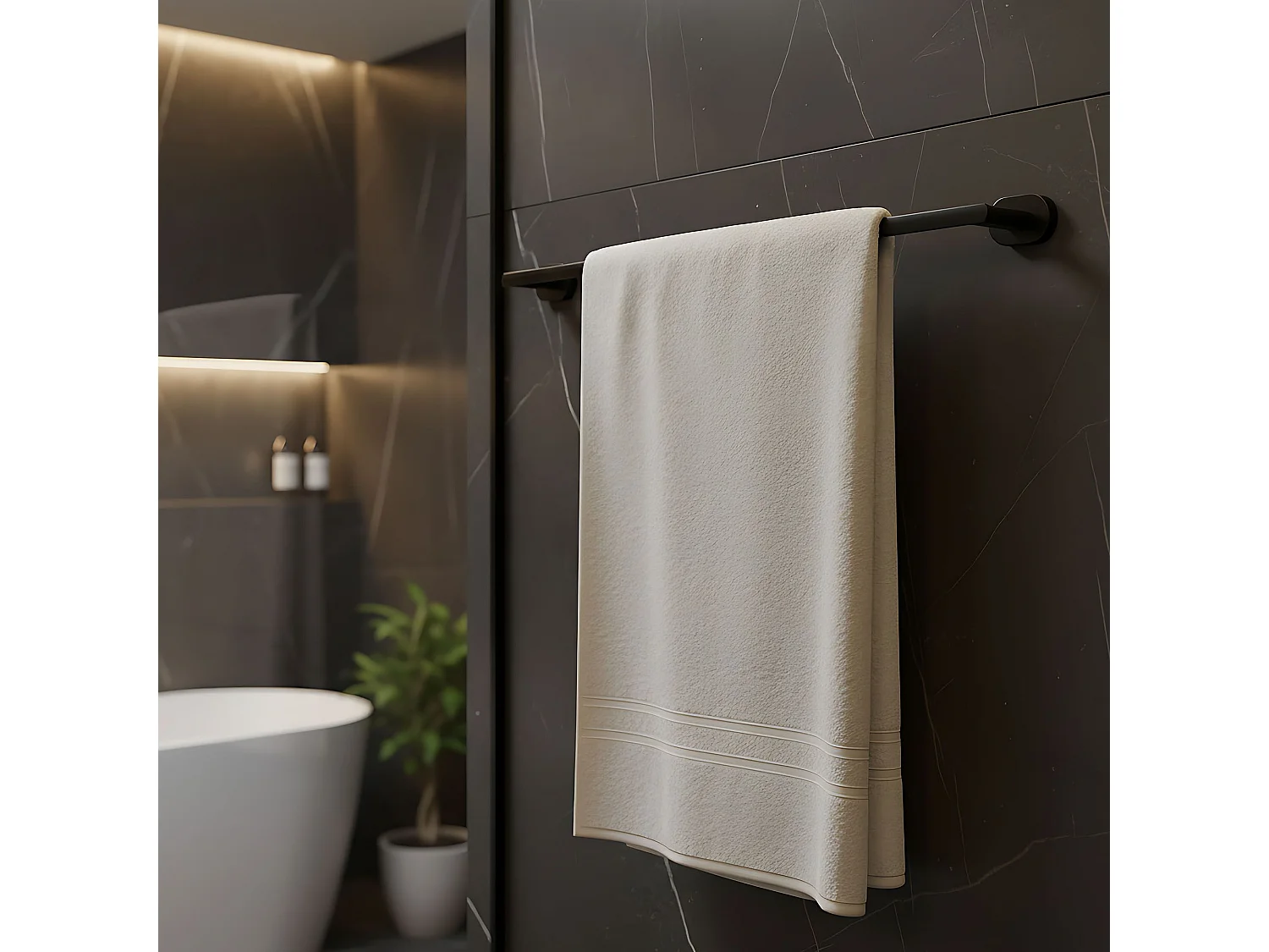 Porte-Serviette Rea 101 Til Black