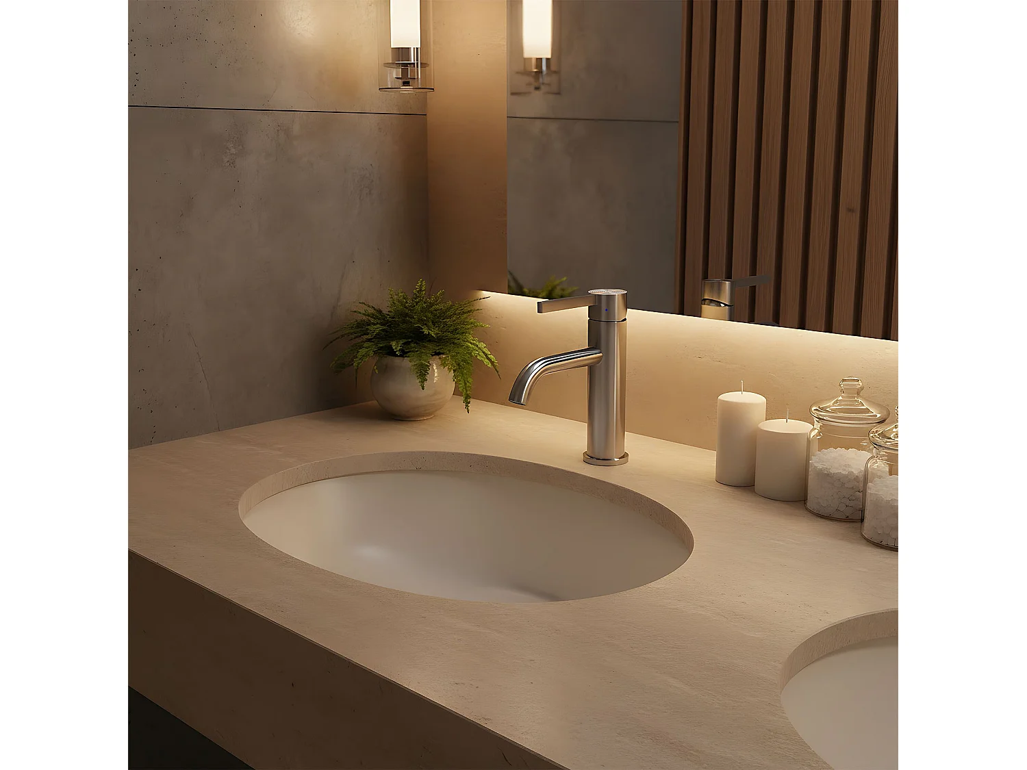 Robinet De Lavabo Rea Foster Brush Steel