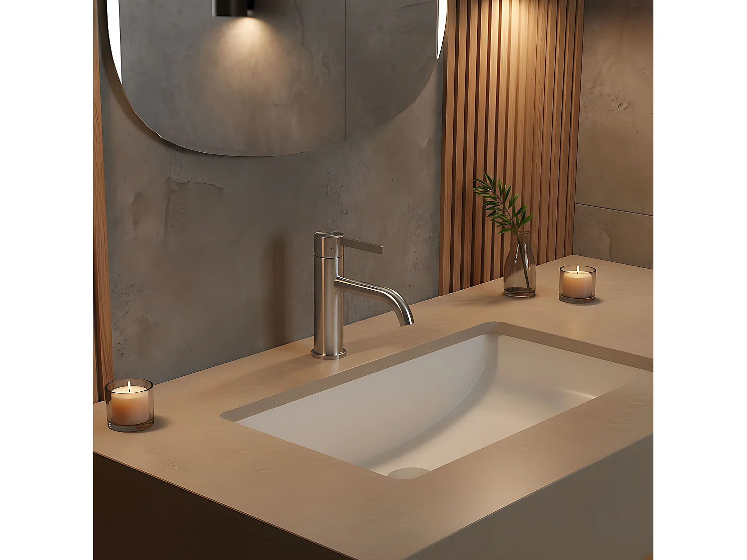 Robinet De Lavabo Rea Foster Brush Steel