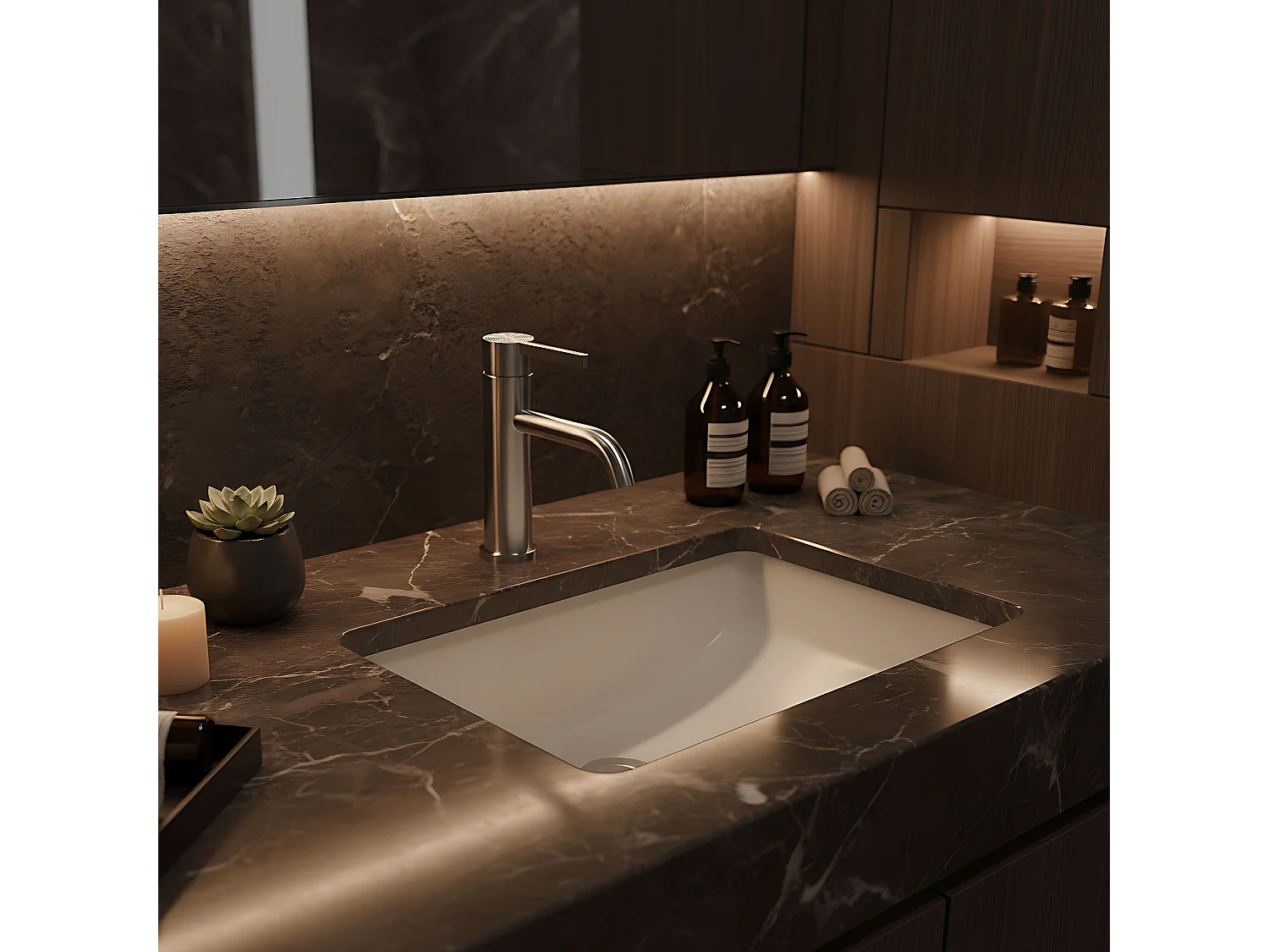 Robinet De Lavabo Rea Foster Brush Steel