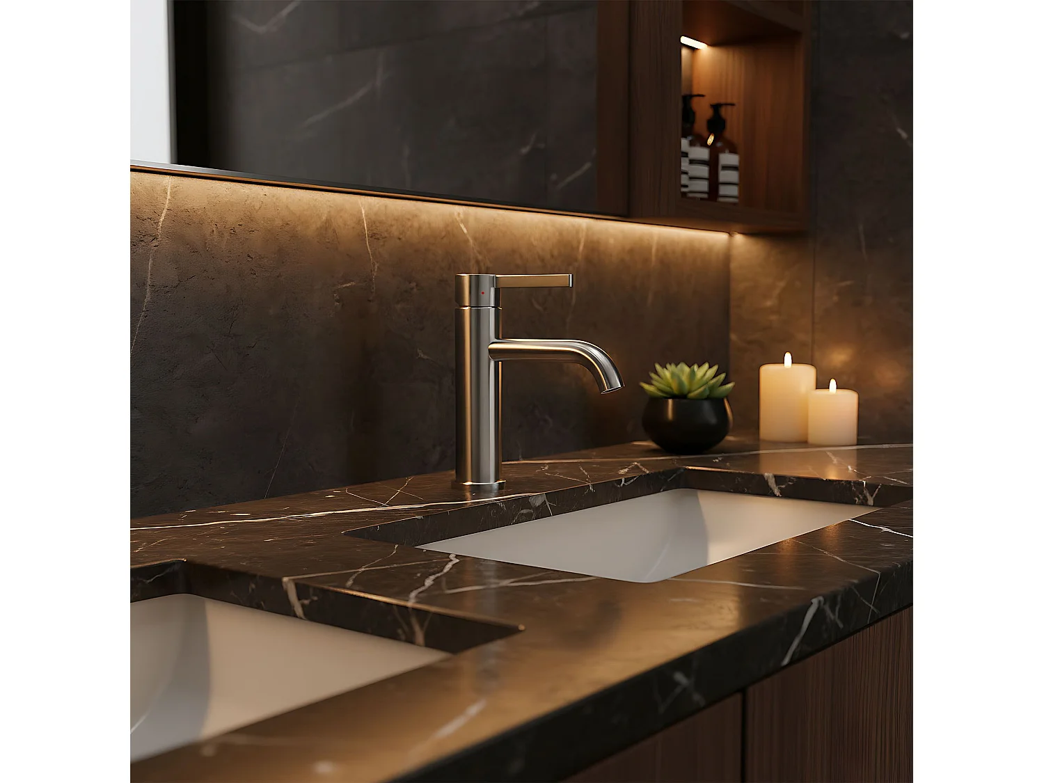 Robinet De Lavabo Rea Foster Brush Steel